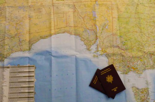 Carte Australie Passeport Voyage